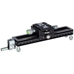 Produktbild: Rollei Makroschlitten, Stabiler Foto/Video Makro-Einstellschlitten für DSLR und System Foto-Kameras. Der perfekte Foto-Schlitten für Makro-Stacking., Schwarz