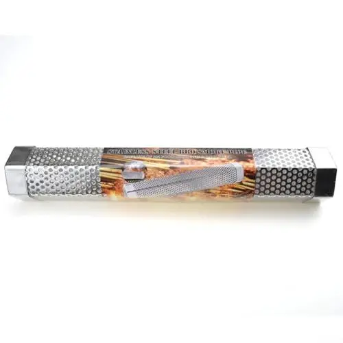 Produktbild: Rollender Grillkorb BBQ-Netz für Barbecue Grillen, langlebige Edelstahlkonstruktion, für Gemüse und Fleisch, leicht zu reinigen, geeignet für alle Grills (30,5 cm)