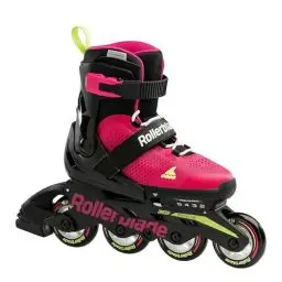 Produktbild: Rollerblade MICROBLADE, Mädchen Inline Skates, Inliner für Anfänger & fortgeschrittene Kinder, Pink/Hellgrün, Gr. 33-36.5