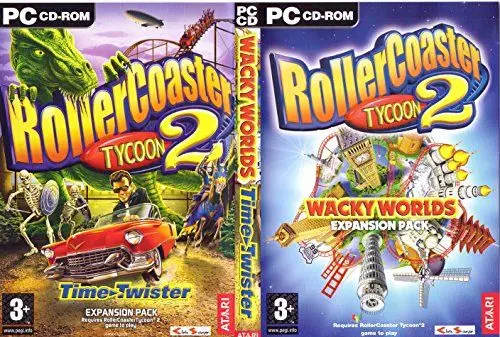 Produktbild: Rollercoaster Tycoon 2: Time Twister & Wacky Worlds
