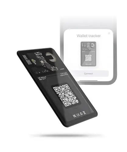 Produktbild: Rolling Square AirCard – Wallet Tracker für Verlegte Gegenstände, Visitenkarte mit NFC und QR-Code, Kompatibel mit App Find My mit Tonsignal, Ultraflache 2,2mm, Batterielebensdauer 2,5 Jahre