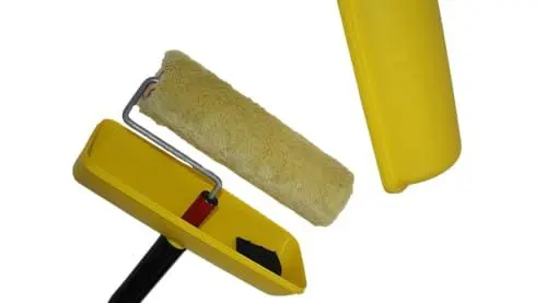 Produktbild: Rollko - Patentierte Malerrolle mit Tropfschutz, Wände streichen ohne abkleben zu müssen, mit Teleskop Stange