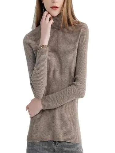Produktbild: Rollkragenpullover Für Damen, Wolle, Langärmelig, Gestrickt, Kaschmirpullover
