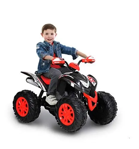 Produktbild: Rollplay, Powersport ATV MAX 12V, Elektrisches Quad für Kinder von 3 bis 6 Jahren, XL-Reifen, Realistische Motorgeräusche und Lichter, Leistungsstark max. 5 km/h, Fördert Motorik