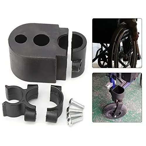 Produktbild: Rollstuhl Gehstockhalter, Rollstuhlständer, Stockhalter für Rollstuhl Stuhl, Krückenhalter für Rollator, Halterung für Krücken Elektrorollstuhl Rollstuhl Gehstock Universalzubehör für Walker