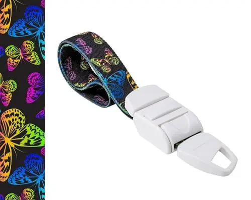 Produktbild: ROLSELEY PROFESIONAL Quick and Slow Release Medical Nurse Tourniquet with NEON BUTTERFLY Pattern
