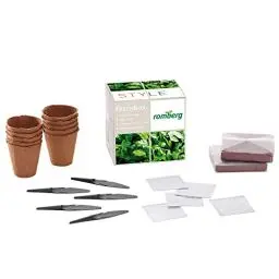 Produktbild: Romberg Fresh-Box Anzucht-Set Kräuter | Starterset für die Anzucht inkl. Saatgut für Basilikum | Petersilie | Thymian | Schnittlauch | Oregano