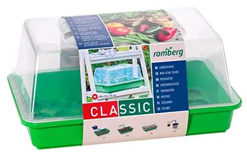Produktbild: Romberg Gewächshaus M (Zimmergewächshaus) - 38 x 24 x 19 cm, mit Belüftung, bruchsicherer Deckel, sehr stabil, Mehrfarbig
