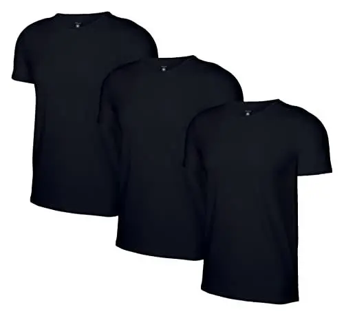 Produktbild: Romberg Herren Unterziehshirt 3er Pack (schwarz Rundhals, L)