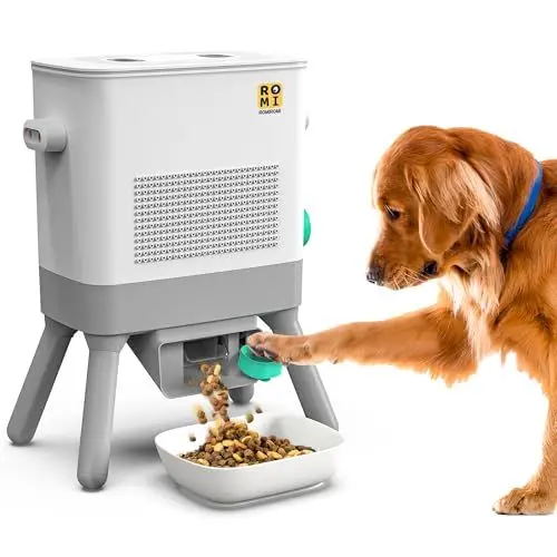 Produktbild: Romiromi Automatischer Futterspender Katze, Hunde,8.5L, für Training,Verbessern Sie IQ,Interaktives Futterautomat Katze für Katze und Hund,Erhöhen,Interaktive Futterstation für Haustiere