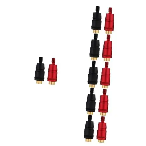 Produktbild: ROMISBABA 12 Stück Kopiernetzwerk Kopfverbinder Adaptor Dip Kescherstange Zubehör Dip Kescher Stecker Keschergelenk Dip Kescherstange Zubehör Dip Kescherstange Adapter Aluminium Magnesium
