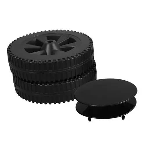 Produktbild: ROMISBABA Mühelose Mobilität Bbq Caster Wheel 7 Zoll Grill Ersatzräder Heavy Duty für Gasgrills und Karren