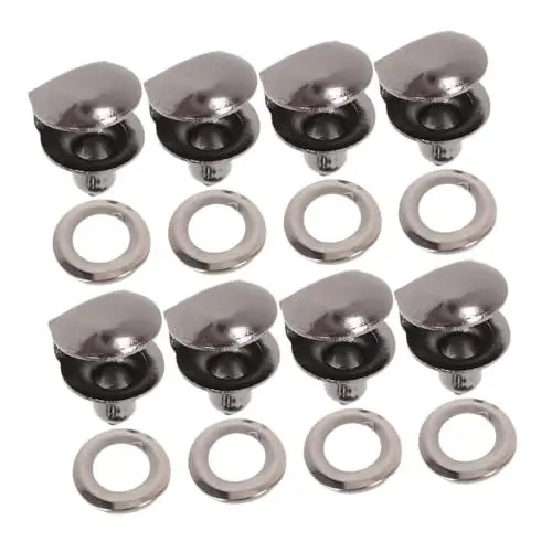 Produktbild: ROMISBABA 30 Stk Schuhschnalle clips für schuhe shoe clips Schuhverschlussclip Schuhzubehör Schuhwickel Schuhösenhaken Zubehör für Sportschuhe Verschlussclips für Schnürsenkel Metall Black