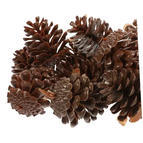 Produktbild: ROMISBABA 30stücke Kunststoff Pine Cone Dekoration Künstliche Zapfen Für Weihnachts Und Herbstdekoration Für Kranzbasteln Und Tischdeko Rustikaler Charme Für Festliche Anlässe
