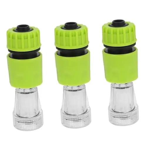 Produktbild: ROMISBABA Verbindungsstücke 3 Sätze Autowaschschlauch Anschlussteil Schnellanschluss Wasserhahn Adapter Waschschlauchanschluss Hochdruckreiniger Pvc Waschmaschinenanschluss Adapter