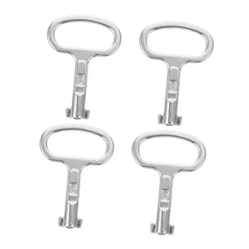 Produktbild: ROMISBABA 4-teiliges Heizkörperventilschlüssel-set Aus Metall Dreieckschlüssel Für Hausbesitzer Und Klempner