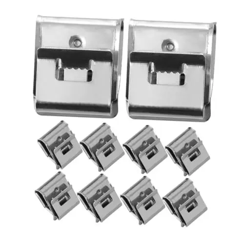 Produktbild: ROMISBABA 55st Volt-erdungsklemme Anhänger-kabelclips Solarkabelklemmen Drahtklemmen Für Anhängerrahmen Drahtklammern Aus Metall Kabelclips Für Anhängerrahmen 304 Edelstahlmaterial