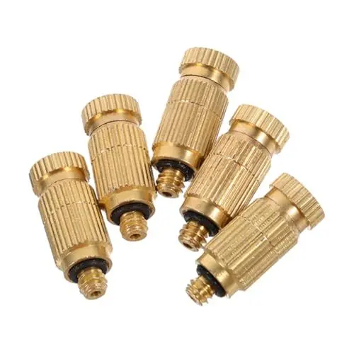 Produktbild: ROMISBABA 5st Düse Hochdruck-gartenspritze Gartenschlauchsprüher Sprühnebel Messing Golden
