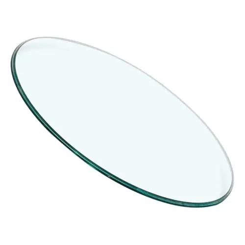 Produktbild: ROMISBABA Stabile Verdickte Tischplatte Aus Glas Runde Form Gehärtet Für Mehr Vielseitig Einsetzbar Für Den