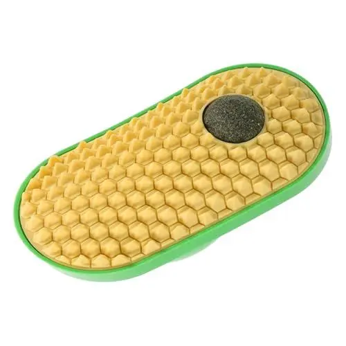 Produktbild: ROMISBABA Katzenminze Spielzeugball Katzenwandecke Essbare Katzenkugeln Wandkratzer Für Katzen Essbares Katzenspielzeug Katzenminze-wandbälle Katzenminzekugeln Für Katzen Abs Yellow