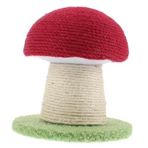 Produktbild: ROMISBABA Katzenscratch-Post Pilzform Aus Sisal Niedlicher Kratzbaum Für Katzen Mit Elegantem Design Fördert Gesundes Kratzverhalten Multifunktionales Katzenzubehör Für Aktive Kätzchen