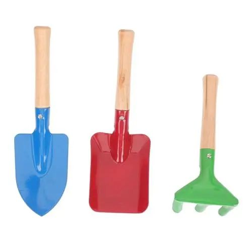 Produktbild: ROMISBABA Kleines Gartenwerkzeug Set für Teiliges Metall Gartenset mit Schaufel und Rechen für Gartenarbeit und Sandspielzeug für Kleine Hände