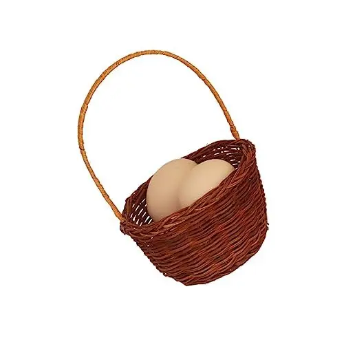 Produktbild: ROMISBABA Mangogewebter Mini Desktop-requisitenkorb Weidenkorb Mit Griff Mini-picknickkörbe Mini Korb Aus Rattan Tragbarer Aufbewahrungskorb Geflochtene Körbe Für Hölzern Brown
