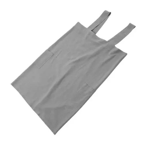 Produktbild: ROMISBABA Malschürze Für Damen Baumwolle Und Leinen Mit Gekreuzten Taschen Auf Der Rückseite Für Küche Und Kochen