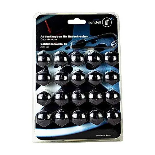 Produktbild: Rondell Radschraubenabdeckkappen SW 19 grau