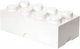 Produktbild: Room Copenhagen 40041735 LEGO Aufbewahrungsstein, 8 Noppen, Stapelbare Aufbewahrungsbox, 12 l, weiß