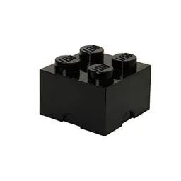 Produktbild: Room Copenhagen FBA_40031733 Aufbewahrungsstein, 4 Noppen, Stapelbare Aufbewahrungsbox, 5,7 l, schwarz