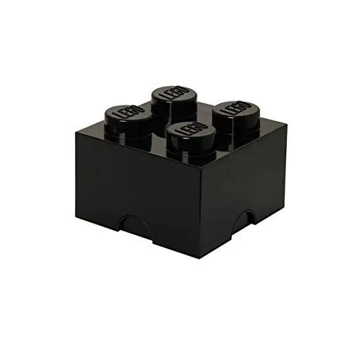 Produktbild: Room Copenhagen FBA_40031733 Aufbewahrungsstein, 4 Noppen, Stapelbare Aufbewahrungsbox, 5,7 l, schwarz