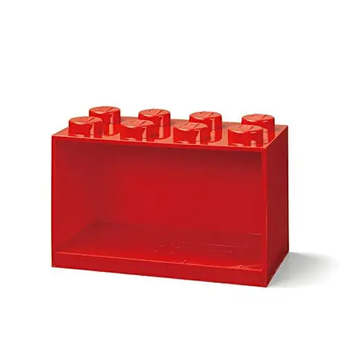 Produktbild: Room Copenhagen LEGO-Bausteinregal mit 8 Knöpfen, Rot, one size