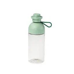 Produktbild: Room Copenhagen Lego Trinkflasche, durchsichtige Trink-/Sportflasche, 500 ml, zum Befüllen mit EIS, Sand Grün, Klein