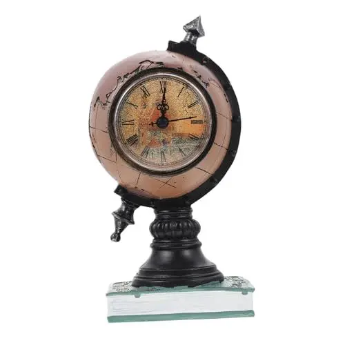 Produktbild: RORPOIR 1Stk Kunstuhrverzierungen Uhren für das Wohnzimmer digital Elektronischer Wandkalender Stiluhr bürodeko büro Dekoration Uhr im europäischen Stil Desktop-Uhr-Dekoration Kunstharz