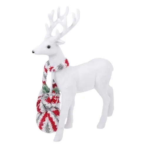 Produktbild: RORPOIR 1 Stück Elk Figurine Weihnachtshirschstatue Desktop Ornament Ferienbedarf