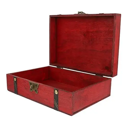 Produktbild: RORPOIR 1 Stück Holzschmuckkasten Retro Stil Sundry Storage Organizer Square Bambus Box