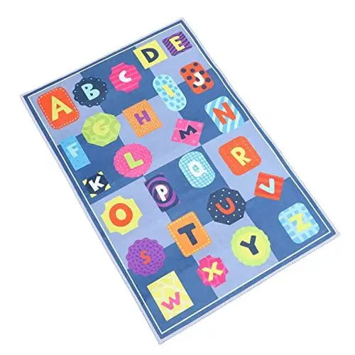 Produktbild: RORPOIR 1 Stück Teppich Für Jungen- Und Mädchenzimmer Kinderspielmatte Jungen- Und Mädchenteppiche Dekorativer Kinderspielteppich Ohne Rückenlehne Für Den Innenbereich Mattendekor