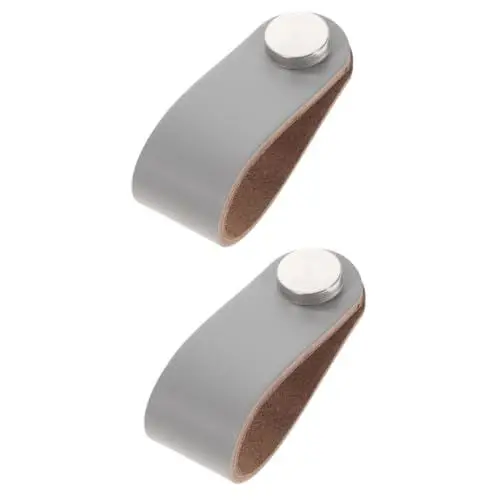 Produktbild: RORPOIR 2 Stücke Einzigartige Design Leder Schublade Zieht Einfach Installieren Für Kommode Schrank