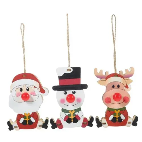 Produktbild: RORPOIR 3St Weihnachtsschmuck-Set Dekoration für Weihnachtsfeiern Christbaumschmuck zum Aufhängen christbaumanhänger weihnachtsbaumanhänger Weihnachtsdekoration Weihnachtsbaum anhänger