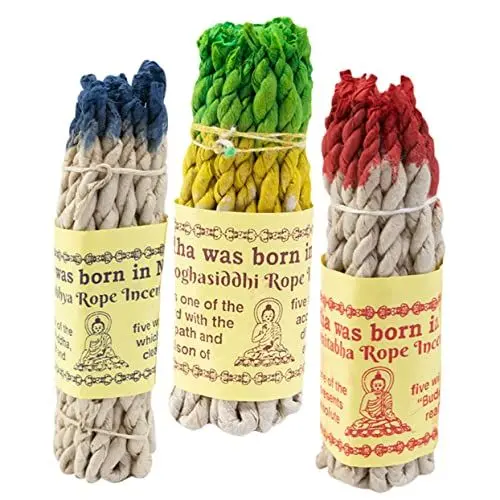 Produktbild: RORPOIR 3 Meditations-räucherstäbchen Yoga Seil Weihrauch Wacholderseil-weihrauch Weihrauch Aus Sandelholzseilen Räucherstäbchen Lavendel Für Meditationsyoga Buddha-weihrauch Tibet Spa