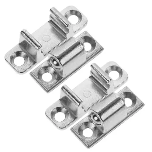 Produktbild: RORPOIR 4 Stücke Universal Spannverschlüsse für Dunstabzugshauben Edelstahl Latch mit Einfacher Installation Kompatibel mit Verschiedenen Marken und Modellen