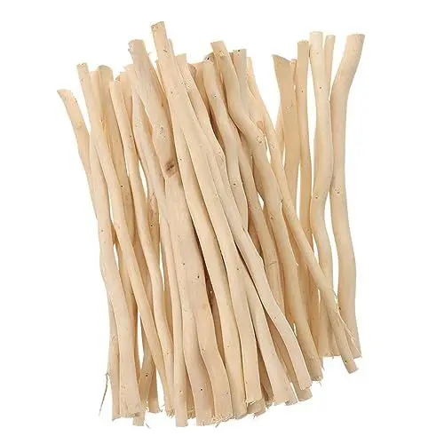 Produktbild: RORPOIR Holz-bastelstäbchen-Set 50 Stück Natürliche Holzzweige Für Handgefertigte Dekorationen Wandkunst-Requisiten