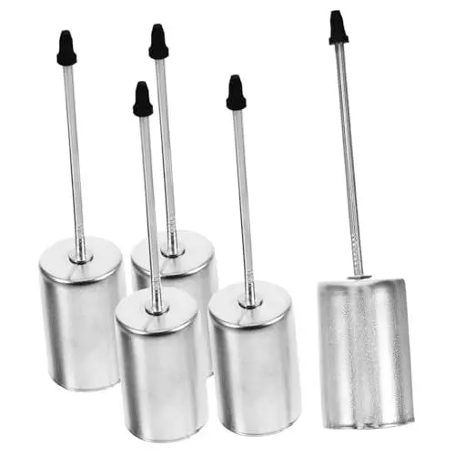 Produktbild: RORPOIR 5 Stück Kerzenständer Aus Metall Kerzenhalter Weihnachtskerzenhalter Weihnachtskerzenbechereinsatz Metallkerzenbecher Weihnachtsbaumdekoration Partygeschenke Kerzenhalter