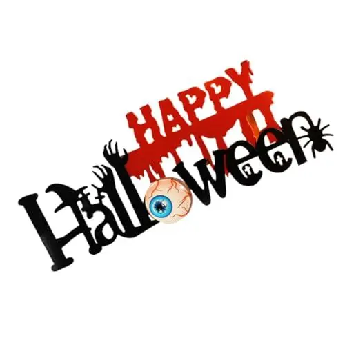 Produktbild: RORPOIR Halloween Eisen Handwerk Tisch Zeichen Dekorative Wohnkultur Für Halloween Party 100% Eisen Material Kunsthandwerk
