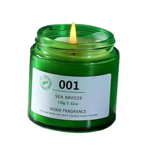 Produktbild: RORPOIR Duftkerzen Aromatherapie-kerzen Zum Einzug Reise-zinnkerzen Becherkerze Natürliches Organisches Sojawachs Yoga Entspannende Kerze Teelicht Pflanzliches Wachs Green