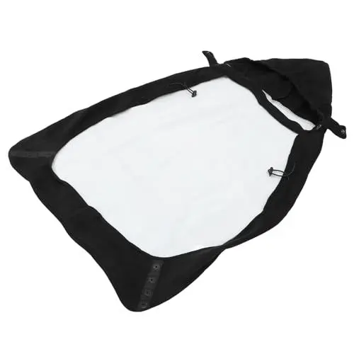 Produktbild: RORPOIR Hosenträger Umhang Warmer Umhang Für Riementräger Rucksack Trageumhang Abdeckung Für Babytragegurte Mantel Winterponcho Trageumhang Für Neugeborene Winterumhang Flanell Black