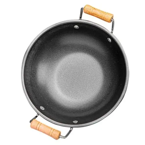 Produktbild: RORPOIR Edelstahl-kochen Pan Antihaft Wok Pan Dual Griff Für Küche