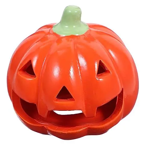 Produktbild: RORPOIR Kürbis-kerzenständer Dekorativer Kerzenhalter Ornament Halloween-Dinner-kerzenständer Halloween-heimdekoration Einzigartiger Kürbis