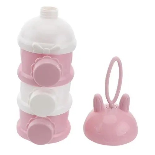 Produktbild: RORPOIR Milchpulverbehälter Für Babys 3 Lagiger Tragbarer Aufbewahrungsbehälter Für Babynahrung Idealer Milchpulvercontainer Und Snackbox Für Unterwegs